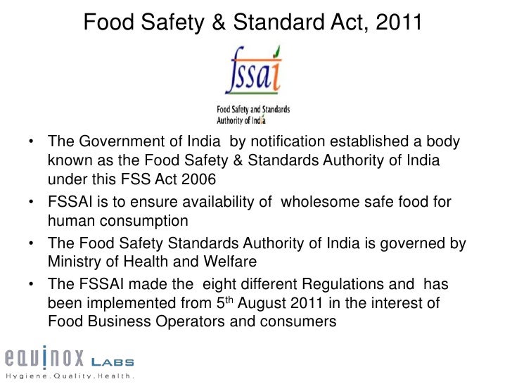 fssai-act-2006-indian-food-safety-and-standard-act