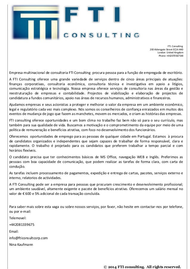 E mail apresentacao da empresa