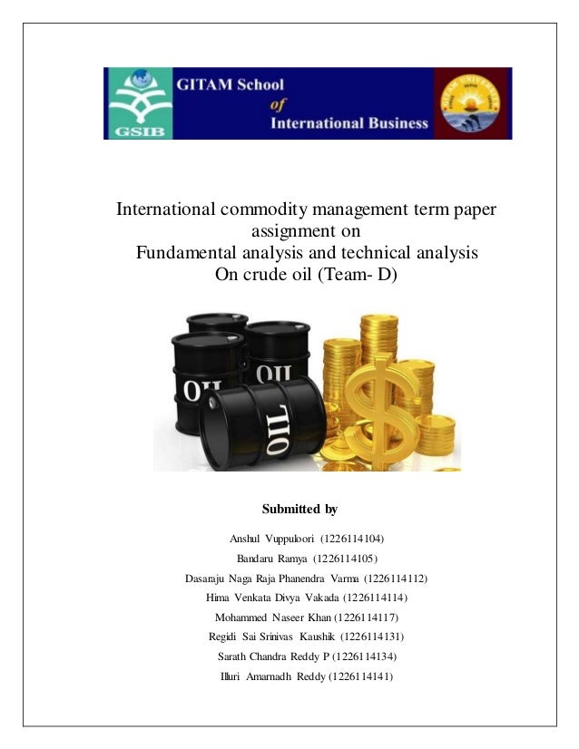 Crude oil homework help