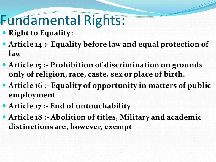 Essay fundamental rights