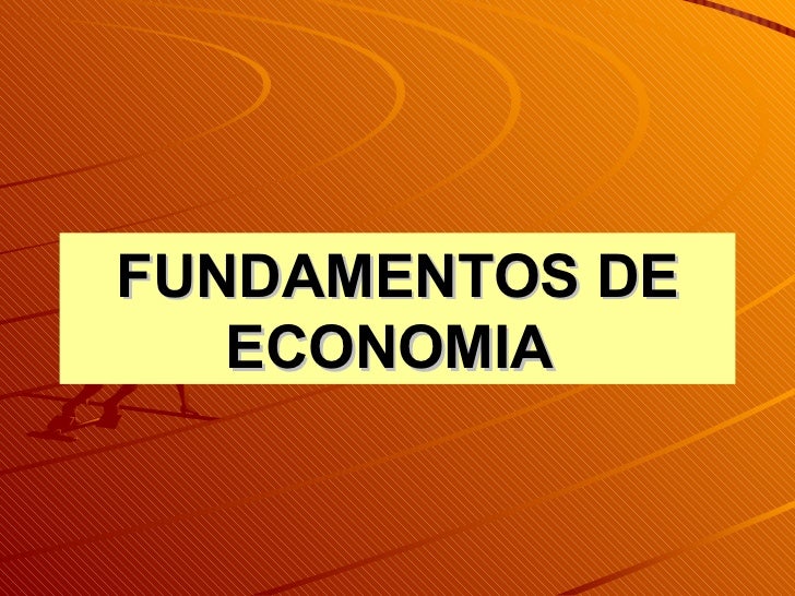 Fundamentos De Economia