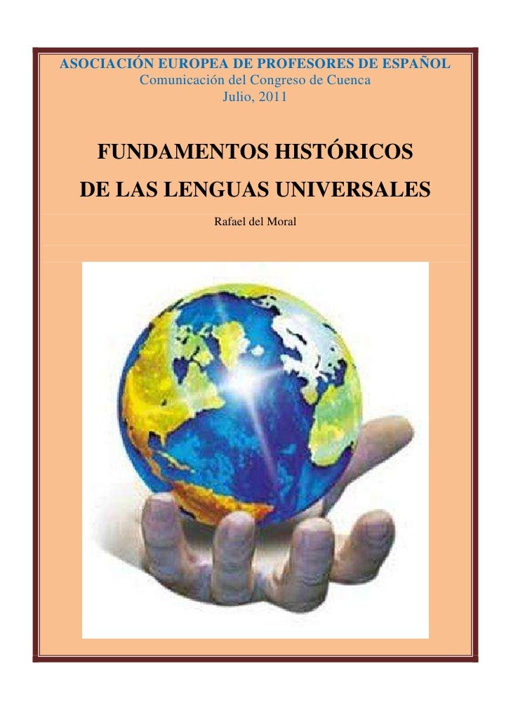 LENGUAS UNIVERSALES lenguas universales: