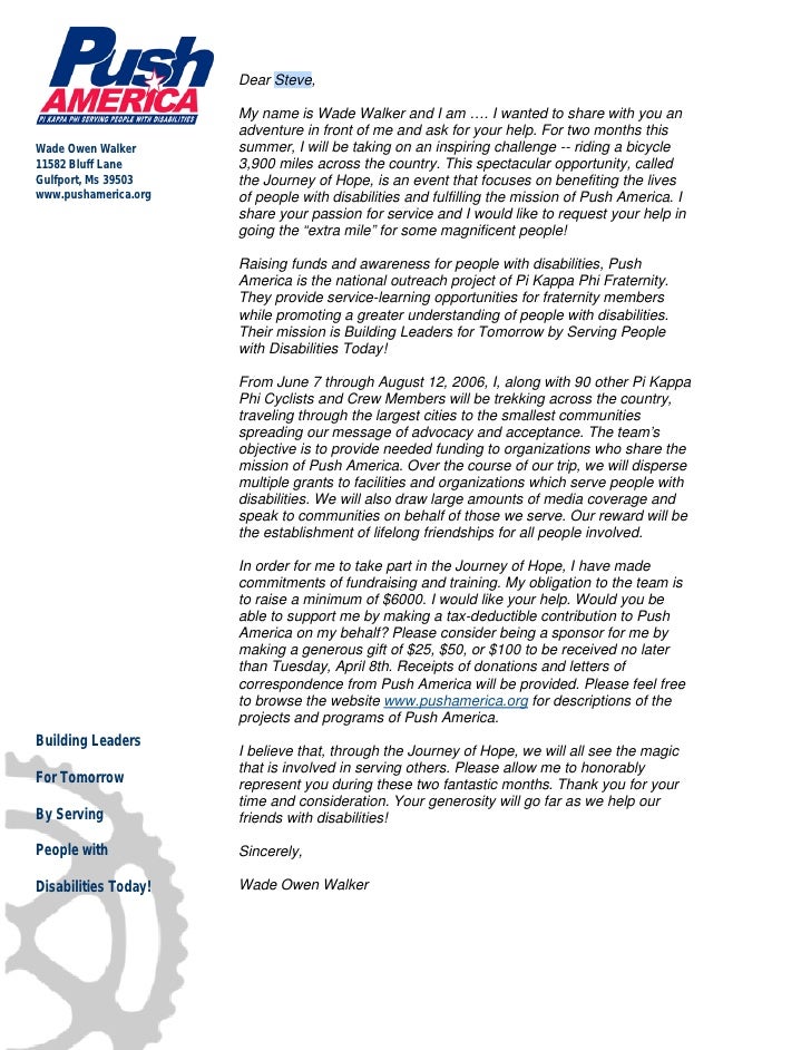 fundraising letters