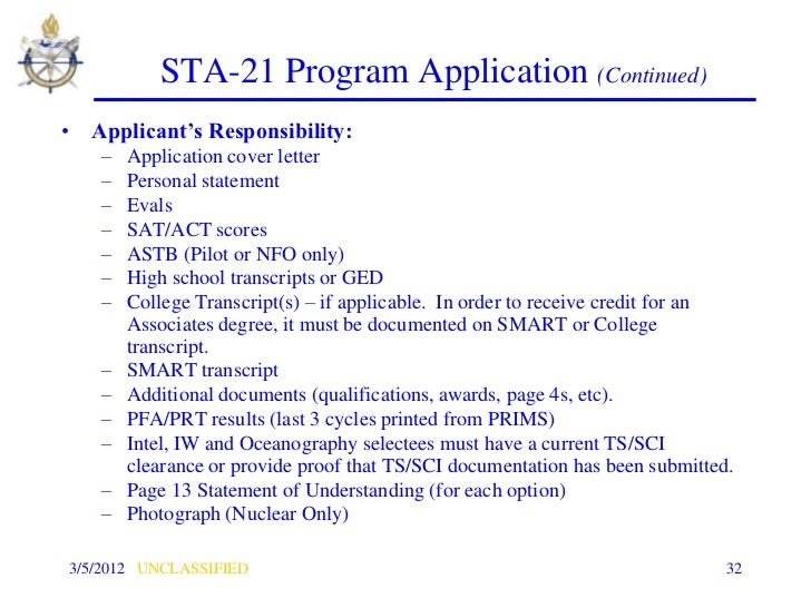STA21 OFFICERS PROGRAM Fy 12 fleetbrief