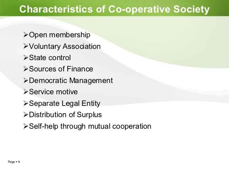 Cooperative Society
