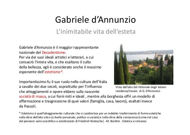 Tesina Terza Media Su D Annunzio