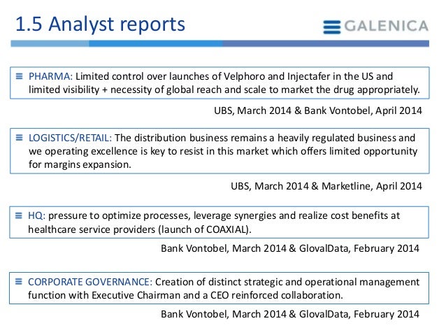 Galenica corporate strategy analysis Galenica corporate strategy analysis