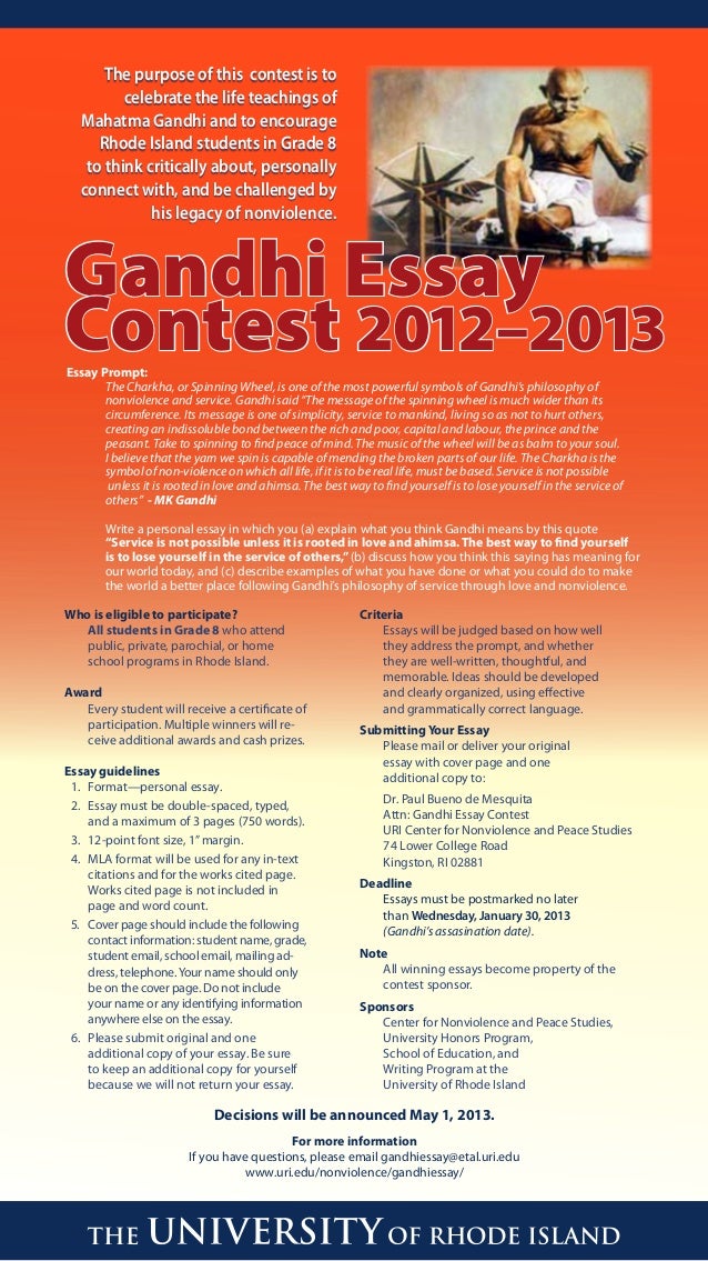 Gandhi essay pdf image