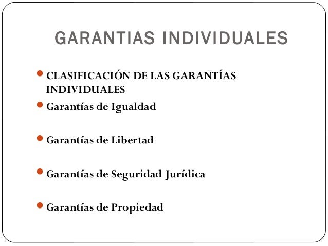 Garantias individuales