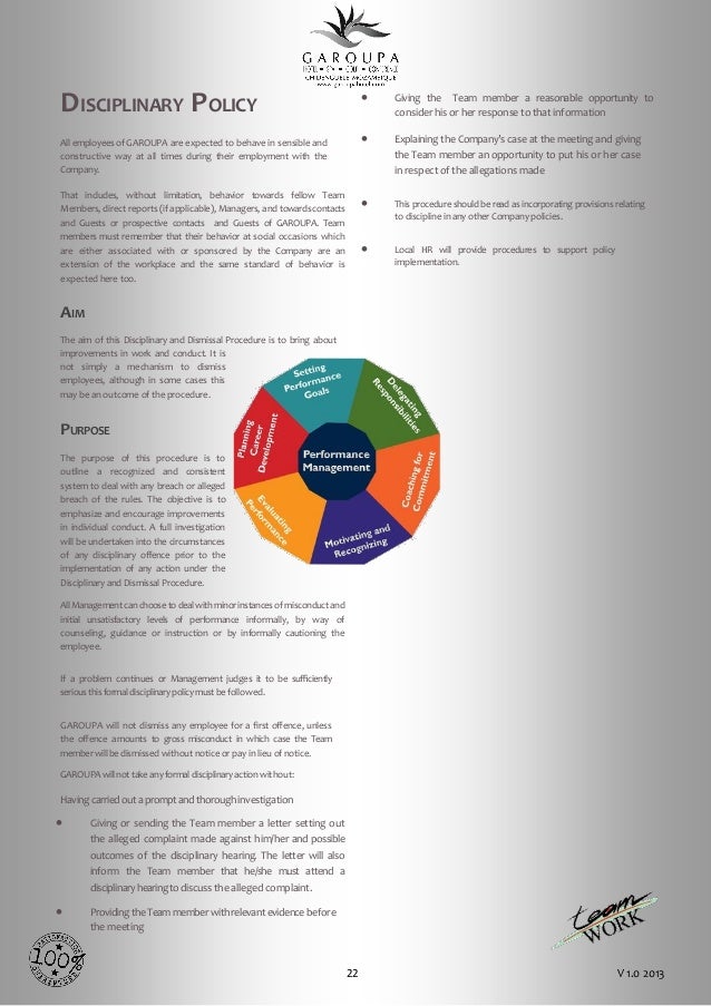 manual staff resolution conflict policies hotel