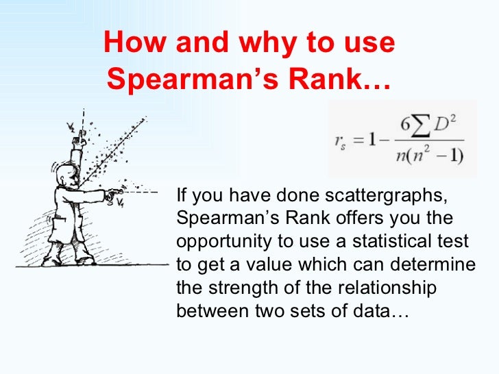 GCSE Geography How And Why To Use Spearman s Rank