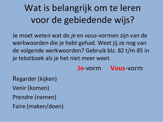 Gebiedende wijs