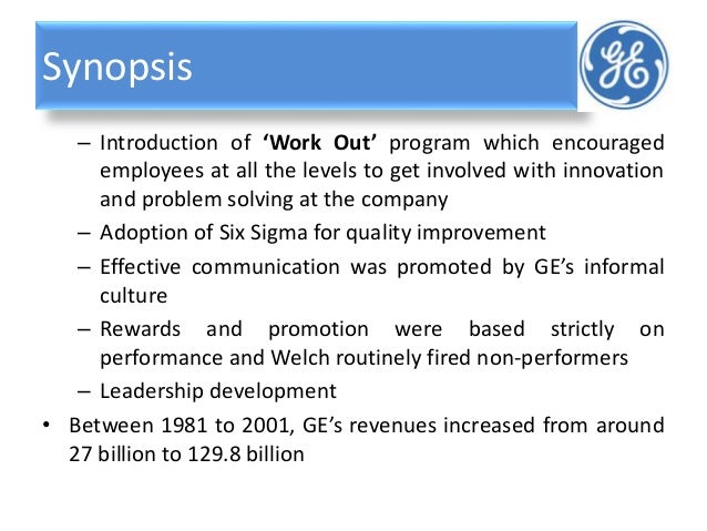 ges two-decade transformation: jack welchs leadership essay Get access to jack welch leadership and it impact on ge essays only from anti essays listed results 1 ges two-decade transformation: jack welchs leadership. ges two-decade transformation: jack welchs leadership essay Get access to jack welch leadership and it impact on ge essays only from anti essays listed results 1 ges two-decade transformation: jack welchs leadership.