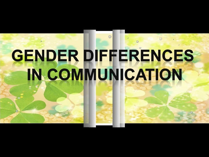 gender differences in communication gender communication