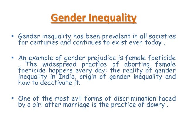 thesis on gender inequality