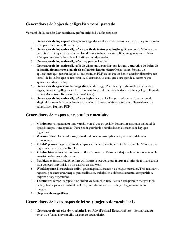 Generadores de cuadernos