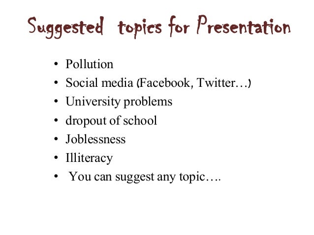 General essay topics in english