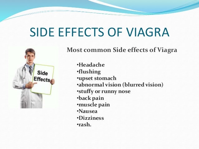 how can i reduce the side effects of viagra