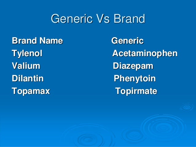 Cialis generic versus brand name