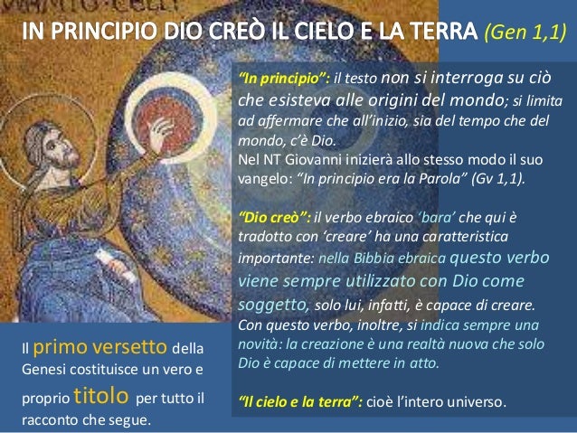 Come Si E Creato Il Mondo Genesi, la creazione