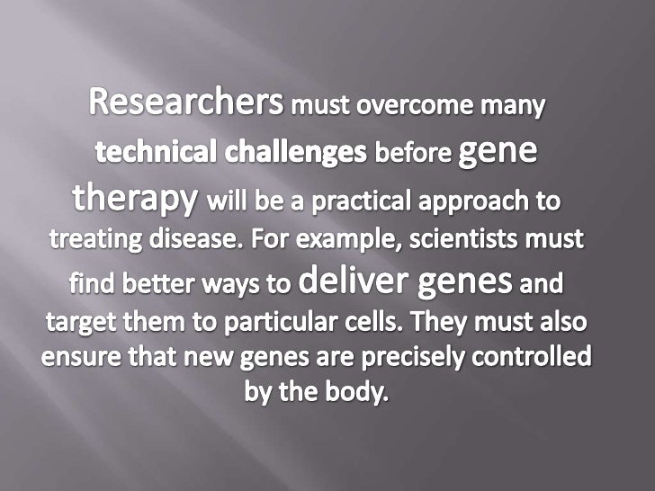 Gene therapy essay