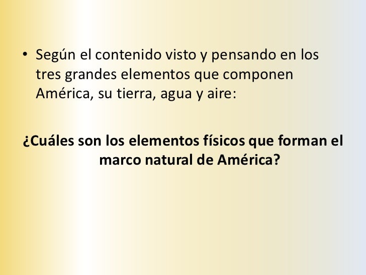 La tierra de América: El relieve• El relieve o las distintas formas de la superficie terrestre de nuestro  continente se g...