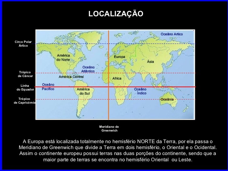 A Europa Esta Localizada Em Qual Hemisferio
