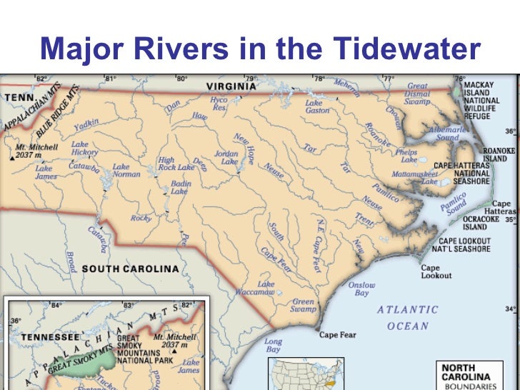North Carolina Geography The Tidewater Region