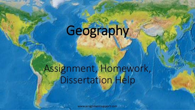 Dissertation geography methods