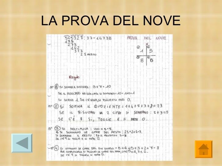 Divisioni Con La Prova Del 9 Geomat