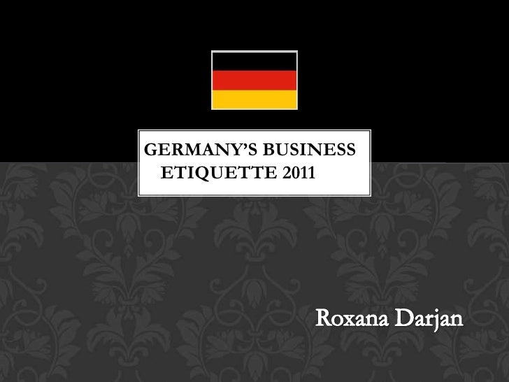 Germany’s business etiquette 2011