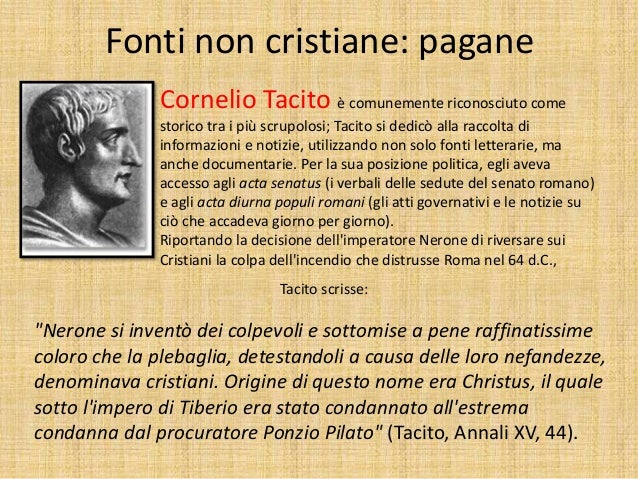 Gesù fonti- storiche