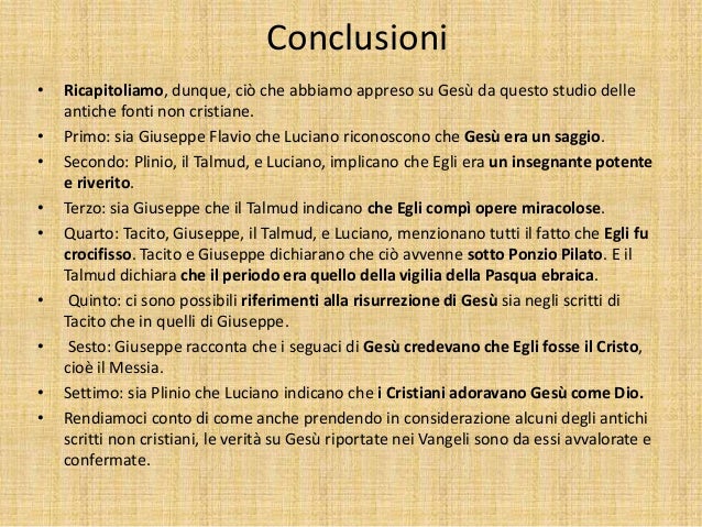 Gesù fonti- storiche