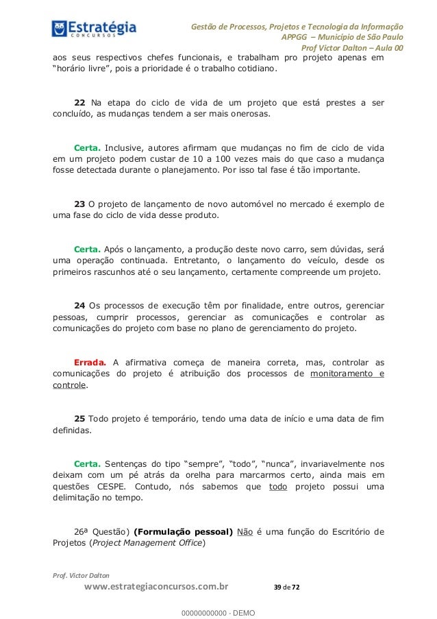 Curso de gestao de projetos sp