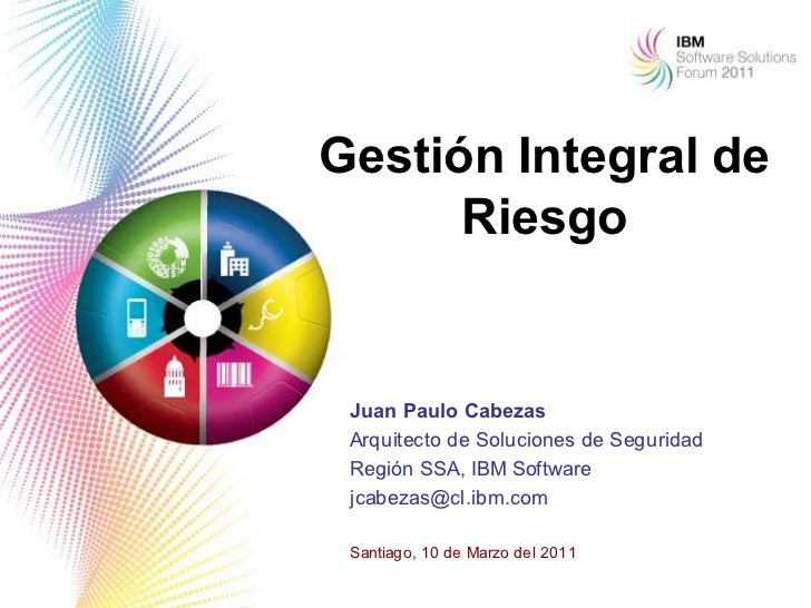 Gestion integral del riesgo
