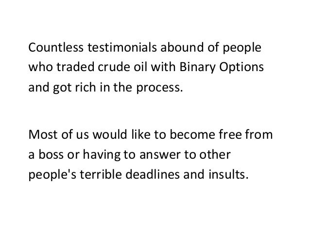 How to get rich with binary options