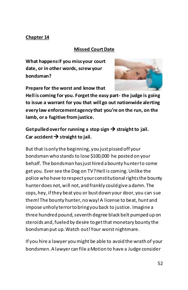 What happens if i miss a court date