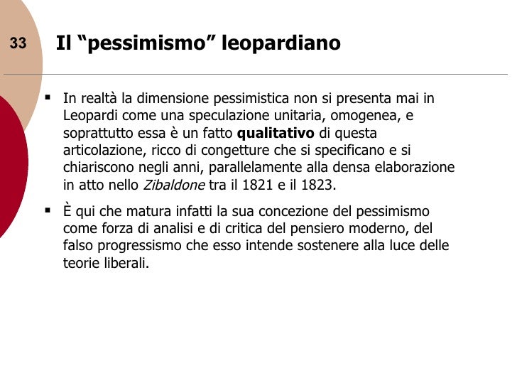 Differenza Tra Pessimismo Storico E Cosmico