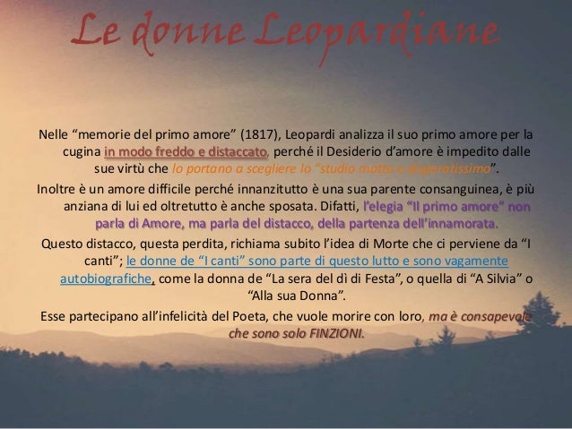 Lo Zibaldone Di Leopardi Riassunto