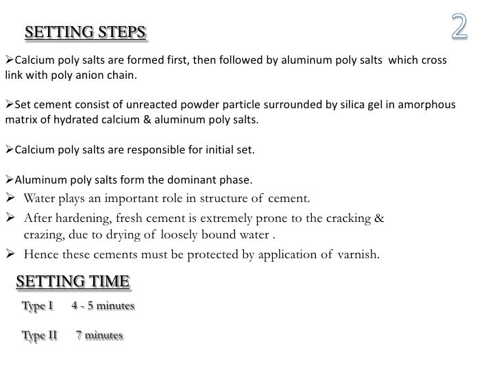 Glass Ionomer Cement (GIC) Science of Dental materials