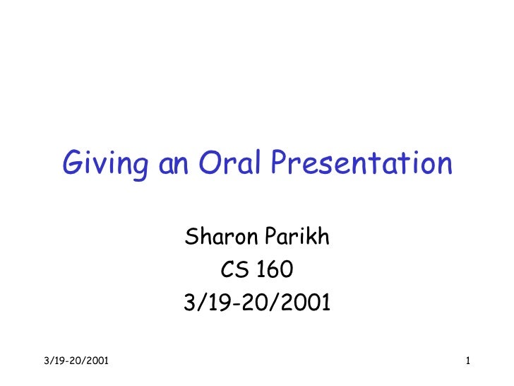 Giving An Oral Presentation 32