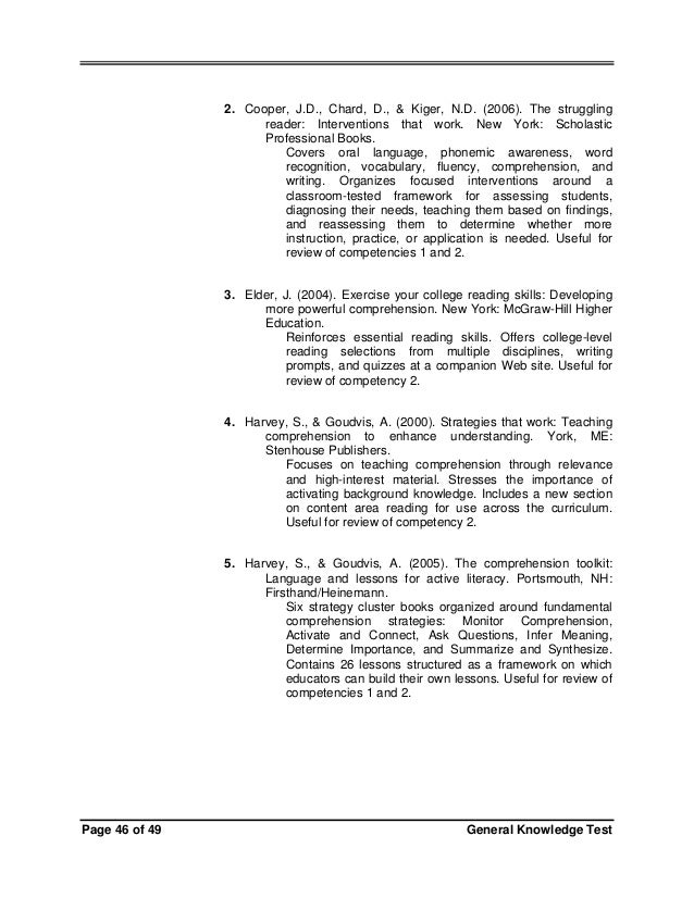 fcat sample test materials reading 2006