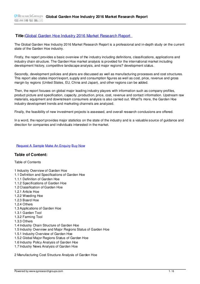 industry research report industry research report