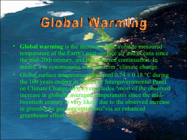 Essay About Global Warming
