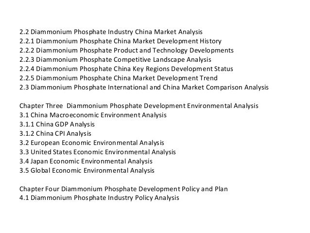 report analysis phosphate