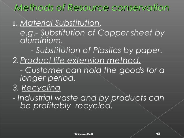 Suggestion Of Conservation Of Natural Resources Suggestion Of Conservation Of Natural Resources