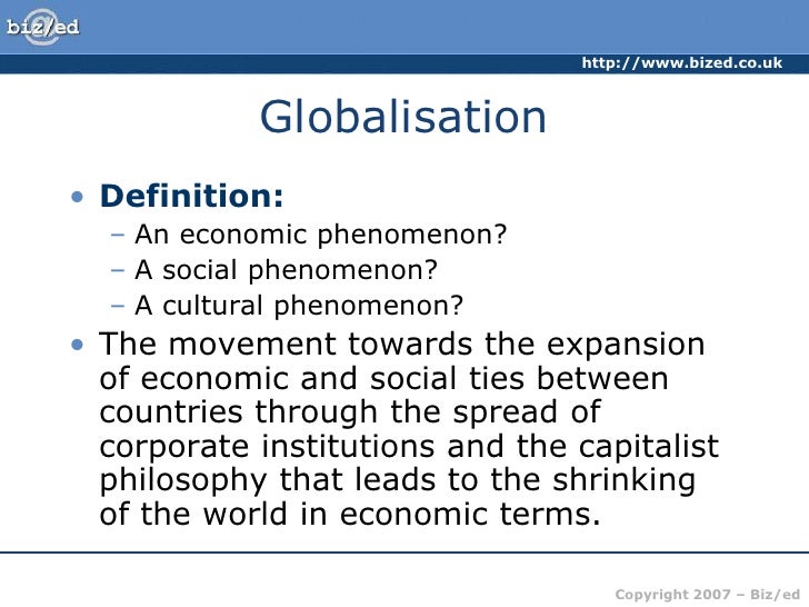 Advantages of globalization essay