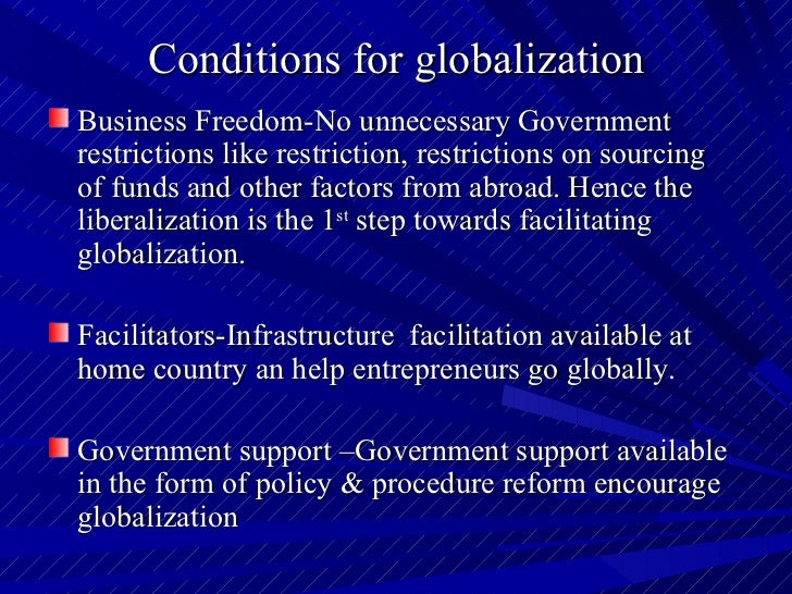 Help me write a college globalization powerpoint presentation Senior single spaced Business