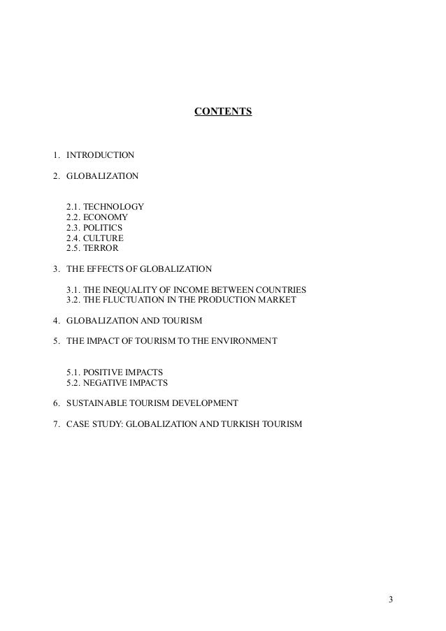 Impact of globalization essay