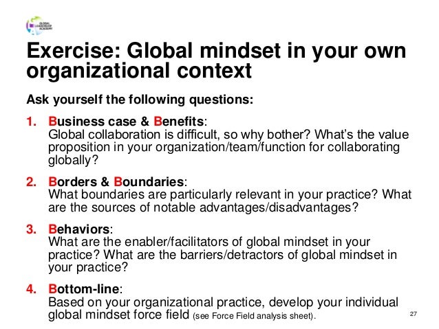Which Of The Following Is True About Global Mindset